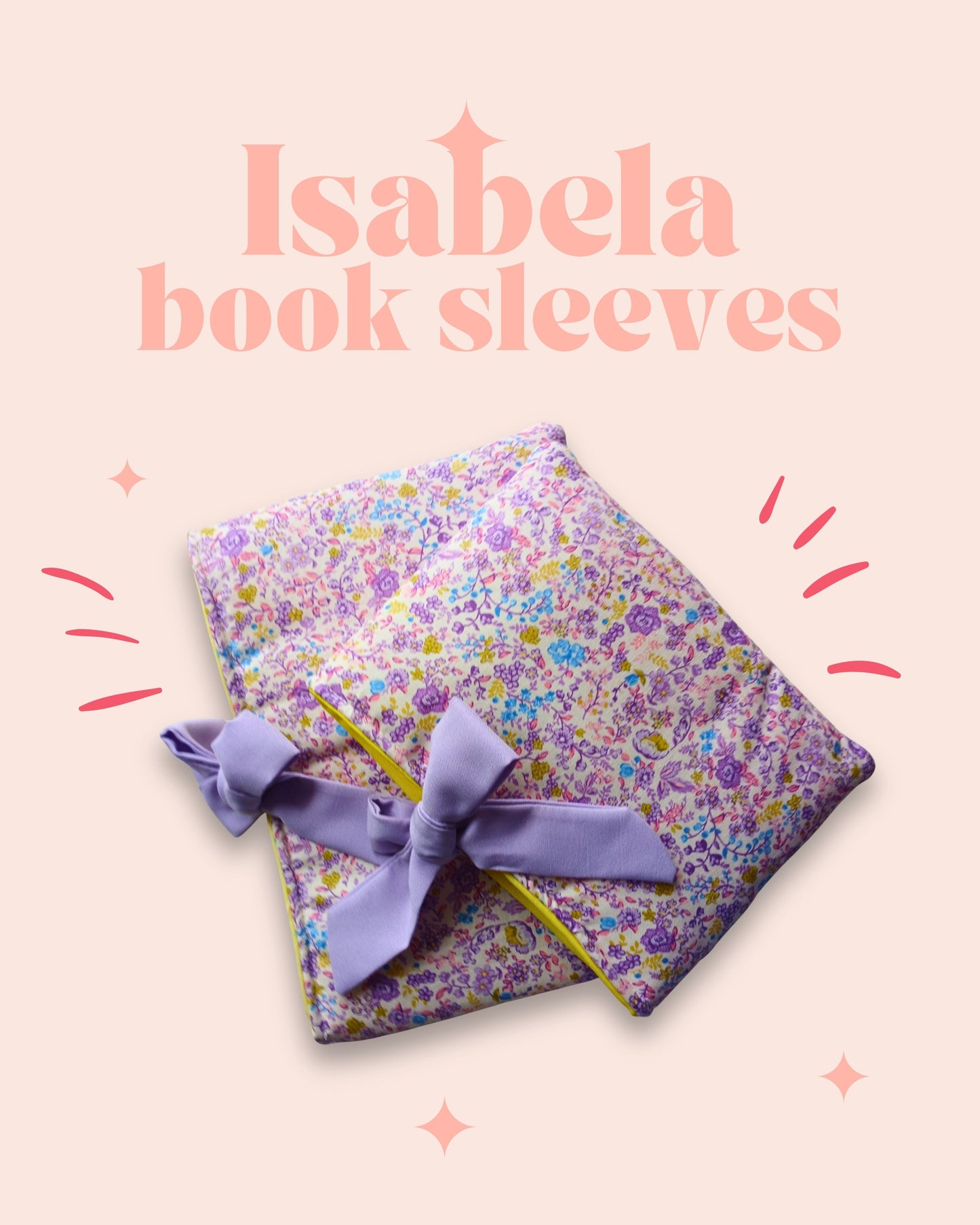 Isabela in Purple Bloom Book Sleeves