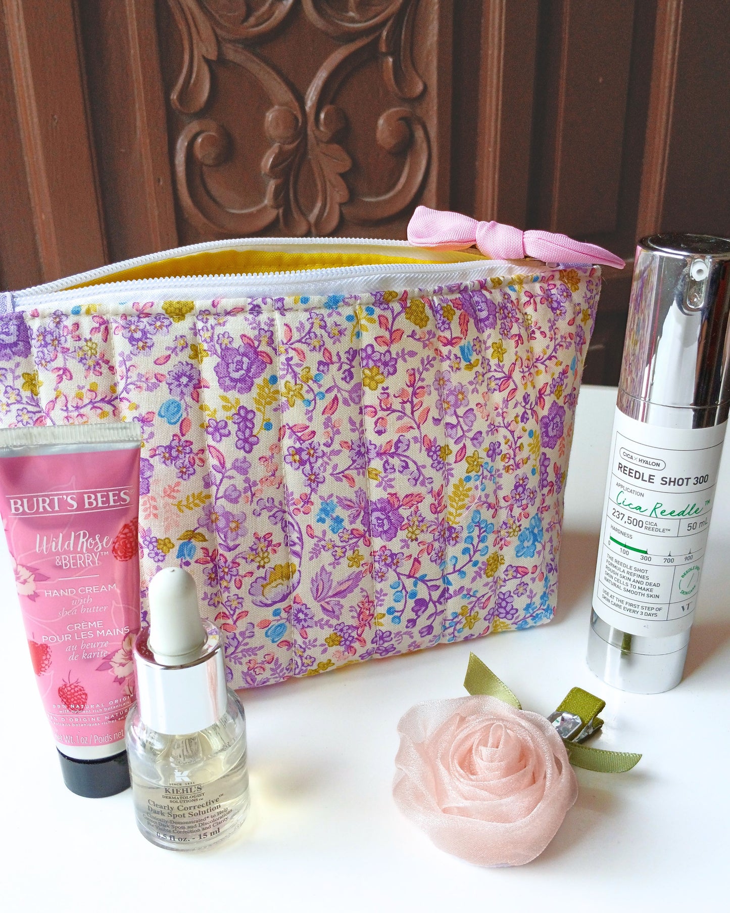 Isabela in Purple Bloom Toiletry Pouch