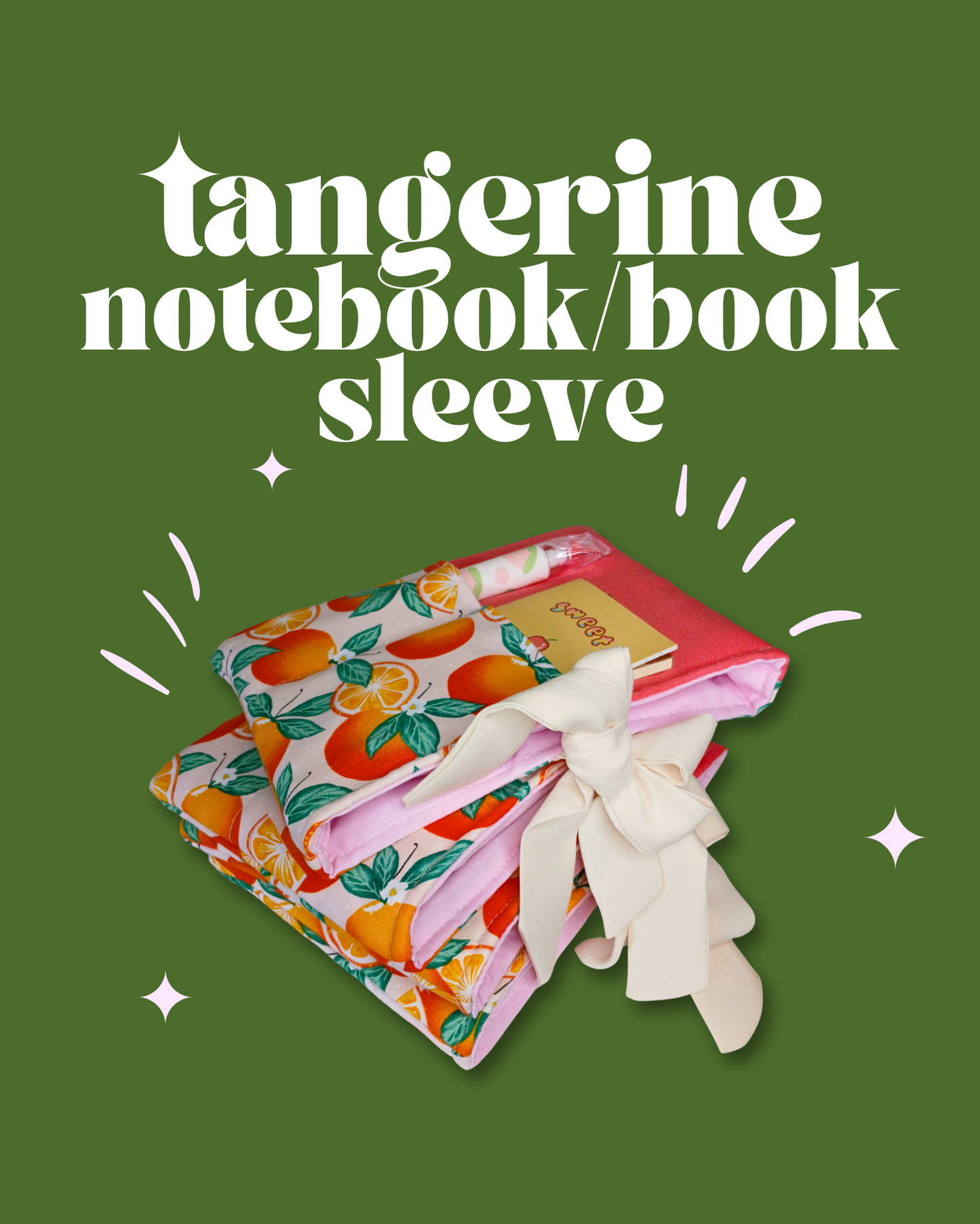 Tangerine Notebook/Book Sleeve