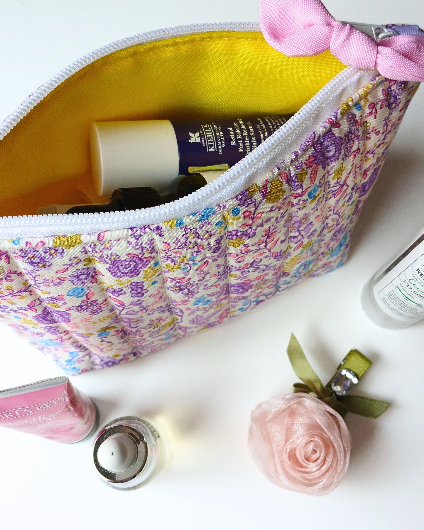Isabela in Purple Bloom Toiletry Pouch