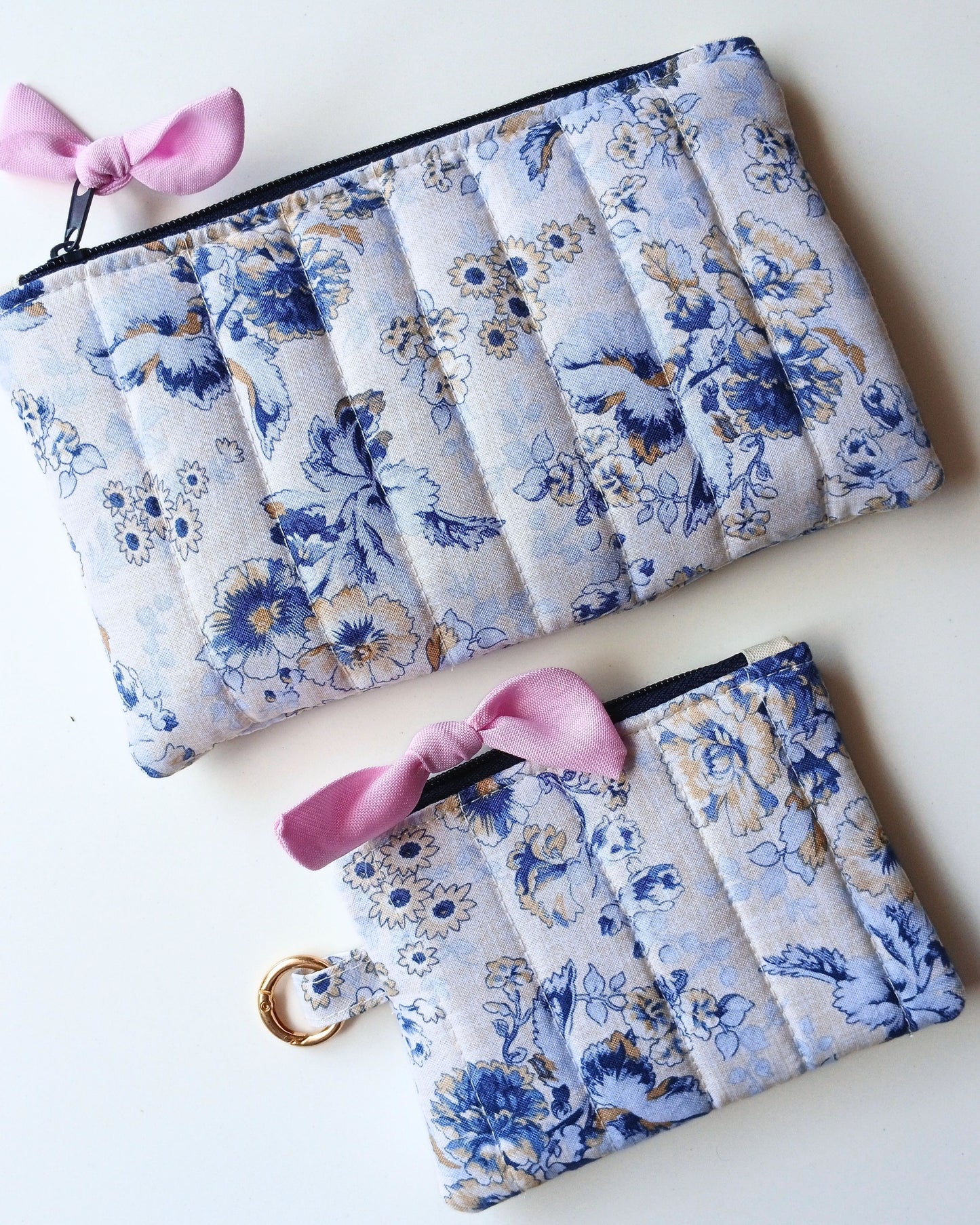 Luisa in Midnight Blue Flat Pouches