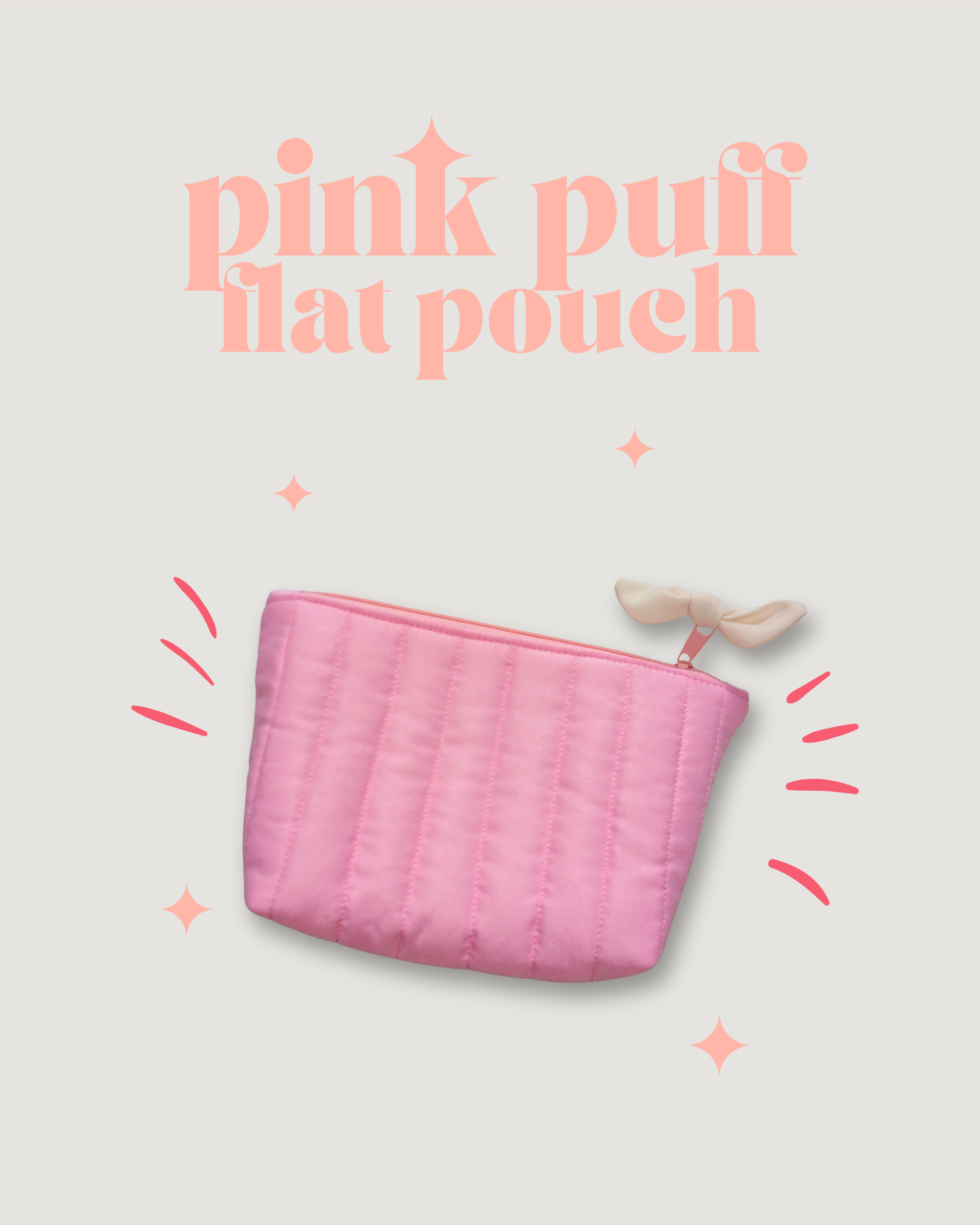 Pink Puff Toiletry Pouch